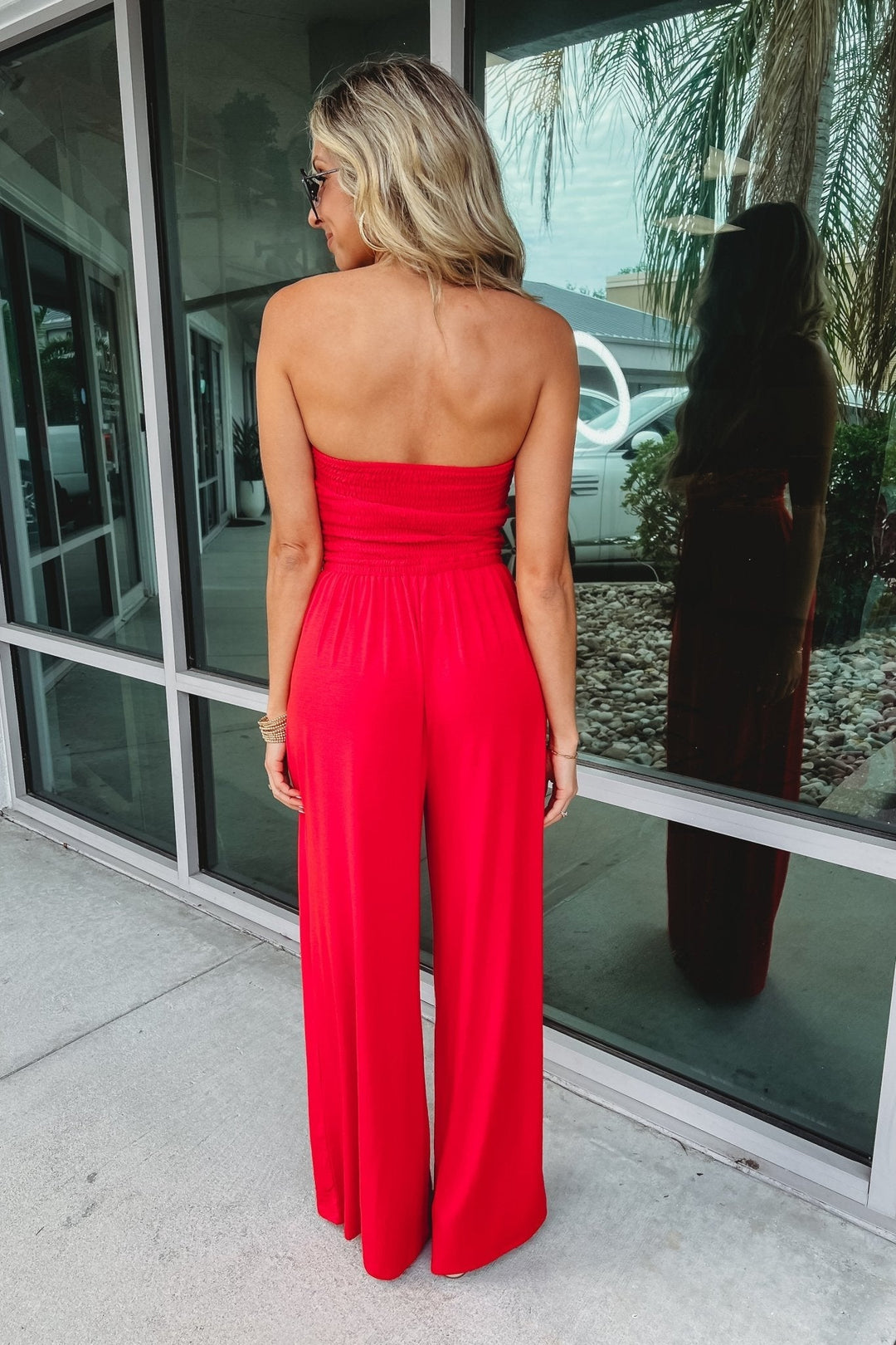 Trendy Off-Shoulder Jumpsuit