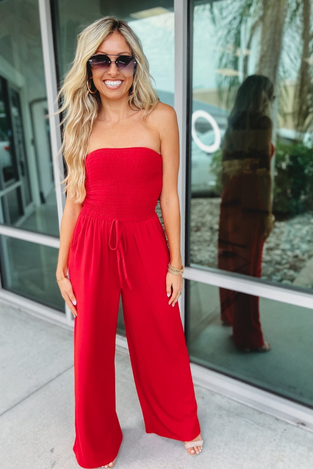 Trendy Off-Shoulder Jumpsuit