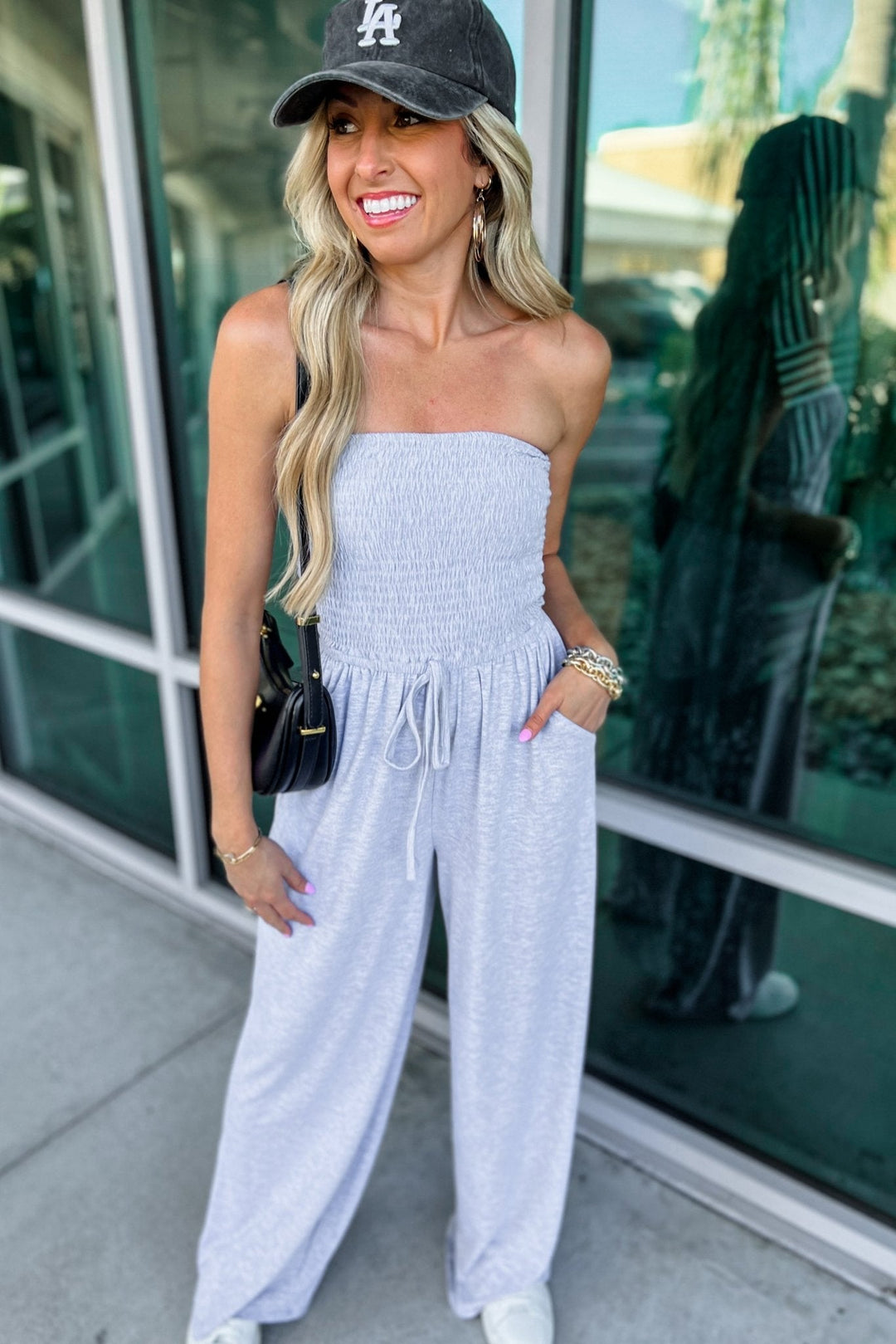 Trendy Off-Shoulder Jumpsuit