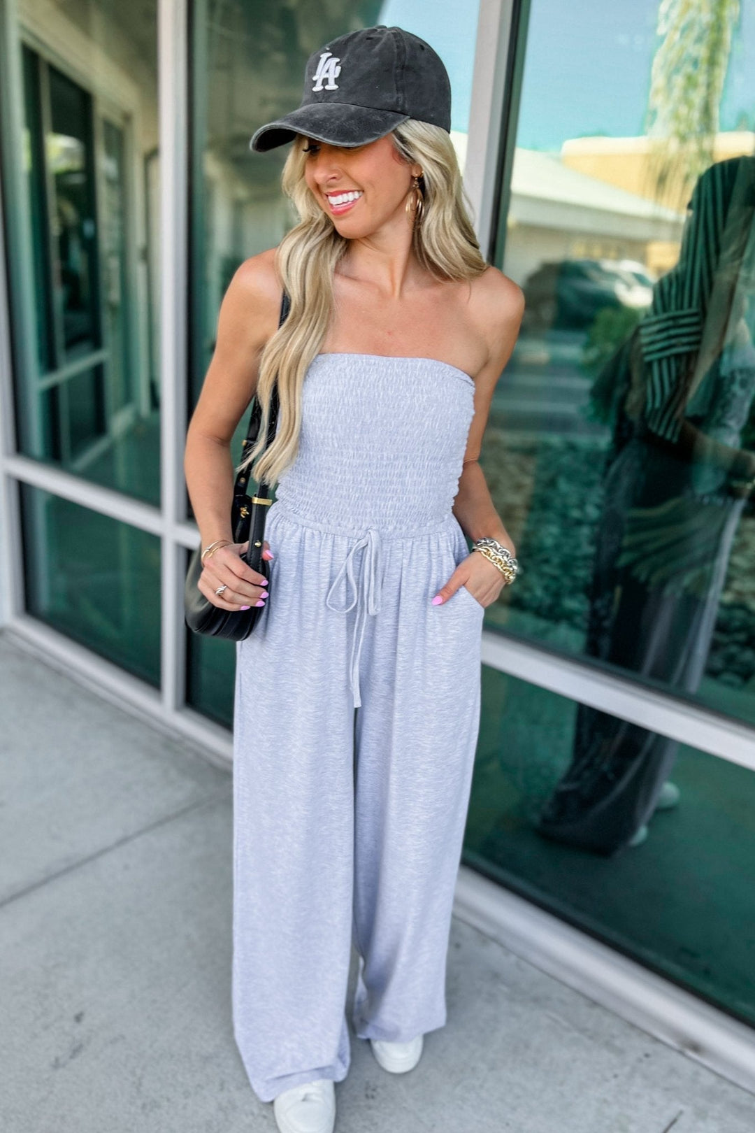 Trendy Off-Shoulder Jumpsuit