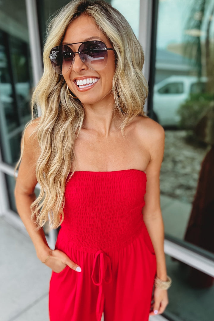 Trendy Off-Shoulder Jumpsuit